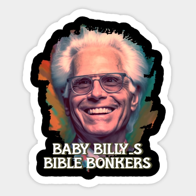 Baby billys bible bonkers Sticker by Pixy Official